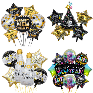 Globo con Forma <span class=keywords><strong>de</strong></span> Sombrero <span class=keywords><strong>de</strong></span> Fiesta con Temática <span class=keywords><strong>de</strong></span> Discoteca y Estrellas <span class=keywords><strong>de</strong></span> Champán, Set <span class=keywords><strong>de</strong></span> Globos <span class=keywords><strong>de</strong></span> Papel <span class=keywords><strong>de</strong></span> Aluminio para Nochevieja - Product Image 1