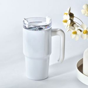 Bouteille d'eau isotherme 20oz pour enfants et tout-petits, tasse de voyage blanche vierge pour sublimation avec poignée – Entrepôt USA - Product Image 1