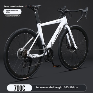 Vélo <span class=keywords><strong>de</strong></span> <span class=keywords><strong>Route</strong></span> Super Léger pour Adultes avec Fourche en Acier et Pédales en Aluminium pour Hommes et Femmes - Product Image 2