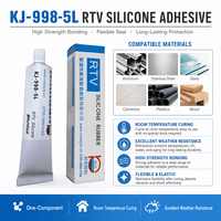 Adhésif silicone haute résistance KEJIA KJ-998-5L |   Colle Alkoxy Neutre Transparente pour Fibres Textiles |   Utilisation à basse température |   Chine
