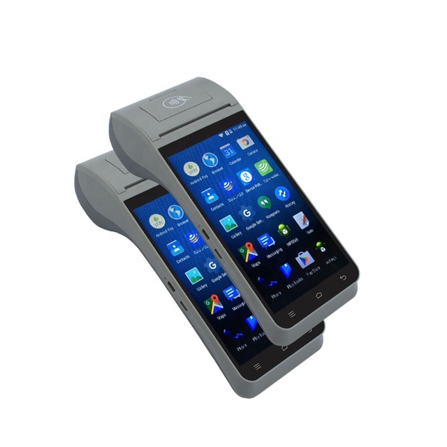 5.5INCHES TOUCH SCREEN HAND HELD WIRELESS ANDROID 9.0 PDA WITH CUSTOMIZE POS SYSTEM NFC READER and REAR BARCODE CAMERA