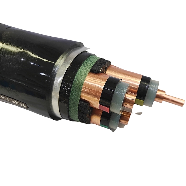 High Quality Xlpe Insulated Aluminum and Copper Conductor Medium Voltage Pvc Jacket Power Cable for Construction