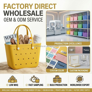 Sac fourre-tout en EVA personnalisé avec logo, imperméable, grande capacité, durable, lavable, en silicone creux, sac de plage en caoutchouc, vente en gros pour la plage - Product Image 5