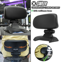 Ensemble de siège arrière universel pour moto avec support d'angle épaissi et dossier modifié pour inclure des accessoires réglables