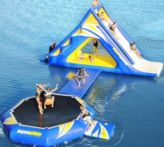 Outdoor Water Play Slide Aqua Floating