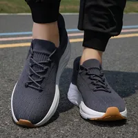 Chaussures décontractées pour hommes en vrac, à enfiler, en tissu extensible respirant, semelle extérieure en EVA, légères, tendance printemps-été