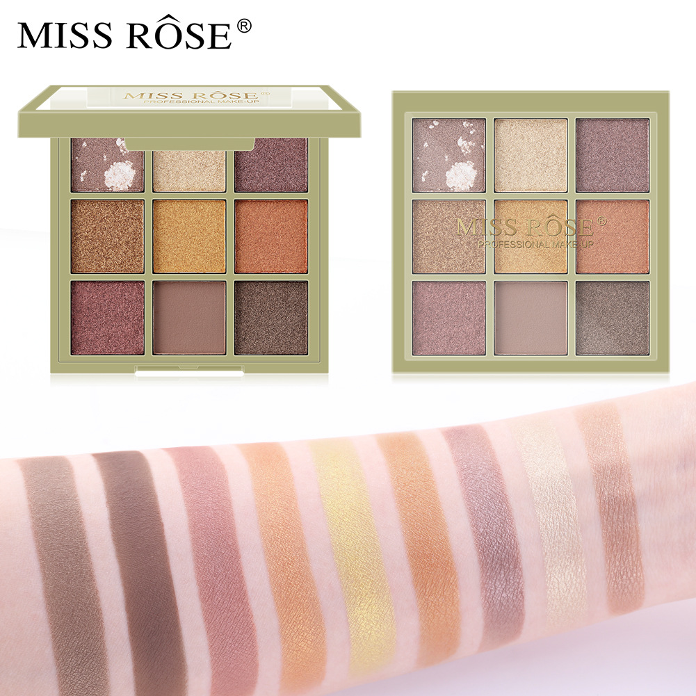 Оптовая продажа тени для век поддон по индивидуальному заказу небольшое минимальное кол-во в заказе веган косметический 9 видов цветов кружевные шелковые трусики перламутрового оттенка матовый девять цветов Тени для век