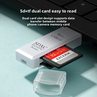 Lecteur de cartes SD/TF externe haute vitesse USB3.0 tout-en-un pour ordinateur et téléphone portable