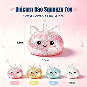 Jouet Squishy Licorne en Gros, Jouet Sensoriel Anti-Stress à Rebond Lent, Jouet Fantaisie Mignon Scintillant - Product Image 1