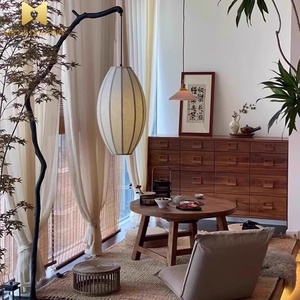 Lampe sur pied de <span class=keywords><strong>style</strong></span> Japandi, lanterne haute, en fer forgé, <span class=keywords><strong>art</strong></span> <span class=keywords><strong>déco</strong></span>, ambiance - Product Image 5