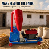 Broyeur à marteaux électrique en acier inoxydable 420-28, machine de broyage et de concassage, capacité de 1000 kg/h, pour le traitement du maïs, des céréales, de la paille, alimentation animale