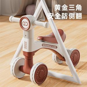 Vélo d'équilibre pour enfants Wiggle Car, 12 pouces, quatre roues, lumières LED, musique, pour enfants de 1 à 3 ans - Product Image 4