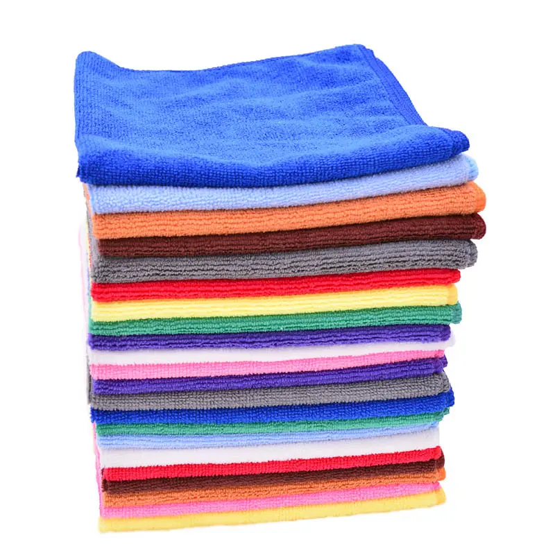 Mikro faser Handtuch Reinigungs tücher Küchen geschirr tuch Set 12 Zoll x 12 Zoll