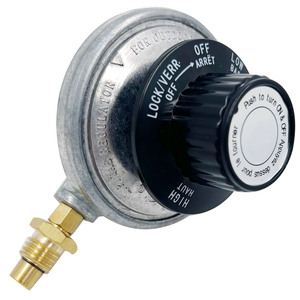 Régulateur de gaz 1-20UNF pour propane, en métal, pour usage extérieur, réglage bas/haut - Product Image 1