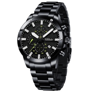 Reloj Deportivo Cronógrafo para Hombre con 3 Subesferas y 6 Agujas, Luminoso, Resistente al Agua, Correa de Acero, Reloj de Cuarzo, Estilo Casual de Negocios - Product Image 3