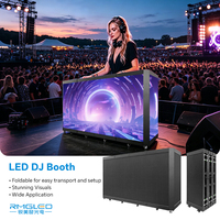 Écran LED pour cabine DJ en forme personnalisée, affichage LED couleur P2 P1.86 pour festivals de musique, table de cabine DJ avec écran LED