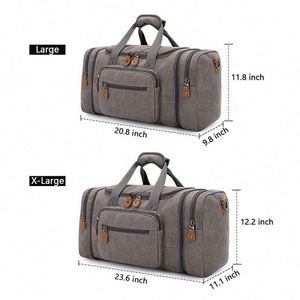 Muestra Gratis, Nueva Bolsa de Viaje Ligera de Lona para Fin de Semana, Deportes, Entrenamiento, Bolsa de Viaje - Product Image 3