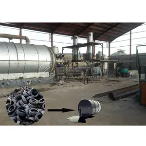 Beston Group Fully Automatic Continuous Waste Rubber Pyrolysis Machinery Tyre Ryrolysis Plant