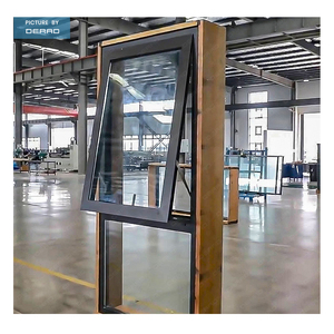 Derad nhiệt phá vỡ đôi kính cường lực Khung Nhôm hàng đầu bản lề dưới mở mái hiên cửa sổ - Product Image 2