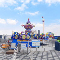 Manège Break Dance Ride 360 Rotating pour enfants, mini-attraction de divertissement intérieure/extérieure en acier et fibre de verre, jeux de parc d'attractions Luna Park