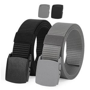 Nylon Tactical <b>Men</b> <b>Belt</b> <b>Webbing</b> Canvas Outdoor Web <b>Belt</b> with Plastic Buckle Duty Quick-Release Work <b>Belts</b> for <b>Men</b> - Product Image 6