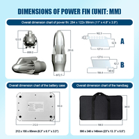 Sup Motor 240W 24V DC Moteur d'aileron de poisson de planche de surf électrique pour Kayak et Stand up Paddle Boarding