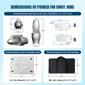 <span class=keywords><strong>Motore</strong></span> Elettrico Sup 240W 24V DC <span class=keywords><strong>a</strong></span> Pinna di Pesce per <span class=keywords><strong>Tavola</strong></span> da <span class=keywords><strong>Surf</strong></span>, Kayak e Stand Up Paddle - Product Image 4