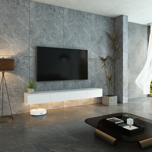 Soporte de TV Moderno de Pared, Ecológico y de Alta Calidad, Resistente al Moho, Mueble de Almacenamiento Multifuncional para Sala de Estar y Dormitorio - Product Image 4