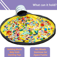 Organisateur pliable en toile de grande capacité avec poignées pour placard, chambre d'enfant, salle de jeux, boîte de rangement pour jouets d'enfants