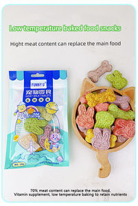 Yüksek kalsiyum Ddeodorizing meyve ve sebze aromalı bisküvi ile toptan 100g paketlenmiş kedi köpek aperatifler - Product Image 6