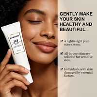 Crème réparatrice 345, hydratant quotidien pour le visage, éclaircissant les marques d'acné, apaisant les rougeurs, crème de soin coréenne végane pour peaux sensibles
