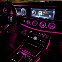 Kit de Actualización de Iluminación Interior con Control MMI, Luz Ambiental Dinámica Activa de 64 Colores para Mercedes-Benz Clase E 2016-2023, W213