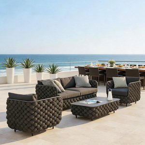 Modern Luxury Aluminum Patio Set for Hotels Villas Courtyards Parks Dining Weather Resistant Garden Outdoor Furniture - Product Image 2