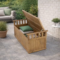 Abri de jardin extérieur en bois de haute qualité, écologique, imperméable et traité thermiquement, avec banc de rangement intégré, facile à assembler