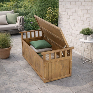 Casetta <span class=keywords><strong>da</strong></span> <span class=keywords><strong>Giardino</strong></span> in Legno di Alta Qualità, Ecologica, Impermeabile, Trattata Termicamente, con Seduta Integrata, Facile <span class=keywords><strong>da</strong></span> Montare - Product Image 3