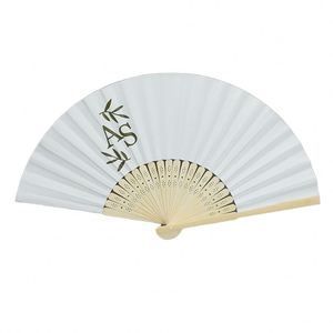 Customizable Portable Bamboo Folding <b>Fan</b> Portable Paper Crafts Antique Angel Sport Halloween Christmas for Parties Souvenirs - Product Image 1