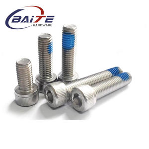 Vis à six pans creux en acier inoxydable de haute qualité DIN912 avec joint en nylon bleu Nylock DIN933 pour la fixation d'équipements - Product Image 5