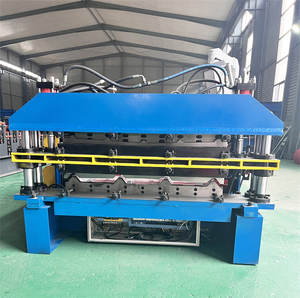 High-Effective Manufacture Tile Making Double Layer Corrugated <b>Metal</b> Roofing <b>Machine</b> - Product Image 2