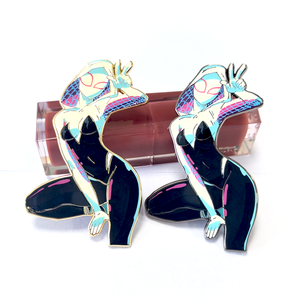 Épingles en émail dur à paillettes d'insigne en métal de conception d'anime personnalisée de haute qualité - Product Image 6