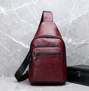 Nhà Sản Xuất Tùy Chỉnh Handmade <span class=keywords><strong>Buffalo</strong></span> Da Đa Năng Du Lịch Đi Bộ Đường Dài Crossbody Ngực Ba Lô Với Có Thể Điều Chỉnh Dây Đeo Vai - Product Image 6