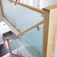 Verre trempé de haute qualité à faible teneur en fer de 10 mm pour balustrades de balcon, feuilles de verre en gros