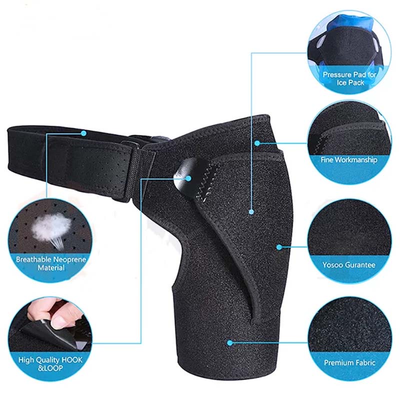 Neoprene Posture Correction Shoulder Orthopedic Braces Breathable Shoulder Support Pressure Pad With Adjustable Strap