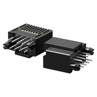 8P8C PCB RJ45 Connecteur Modulaire Mâle Prise Plaqué Or pour Réseau Ethernet Applications Audio Vidéo Industrielles