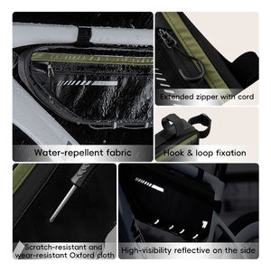 WEST BIKING 2.6L poche latérale en maille sac de tube avant de vélo réglable crochet et boucle résistant aux rayures sac de <span class=keywords><strong>cadre</strong></span> avant de vélo - Product Image 5