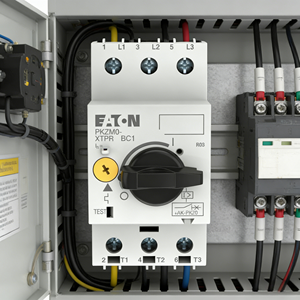 Interruttore di protezione motore Eaton PKZM0-6,3, certificazione UL/CE, 2,2 KW, 4-6,3 A, terminali a vite, per circuiti di macchine utensili - Product Image 3