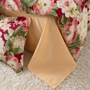 Set di biancheria da letto in microfibra con stampa floreale di lusso 100% lenzuola Super morbide in poliestere ipoallergenico e senza rughe - Product Image 5