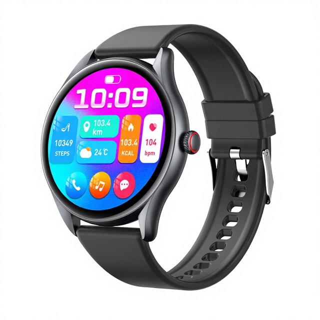 New M19 Smart Watch AMOLED Screen Heart Rate Monitoring Blood Pressure Measurement AI Voice Assistant for Call Life