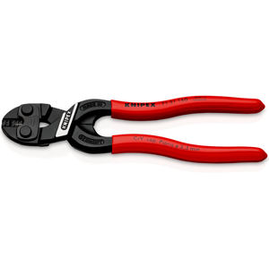 คีมตัดแบบคันโยกคู่ KNIPEX 71 31 160 SB CoBolt S พร้อมใบมีดแบบฝัง เคลือบพลาสติกสีดำ 160 - Product Image 1