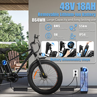 Vélo de montagne électrique à 7 vitesses avec batterie lithium 48V cachée, moteur sans balais à moyeu arrière, freins à disque hydrauliques, cadre en aluminium