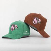 Groothandel Hoge Kwaliteit Op Maat Gemaakt Logo 3D Geborduurde Suède Klep Heren 5 Panel Tweekleurige Snapback Baseball Pet